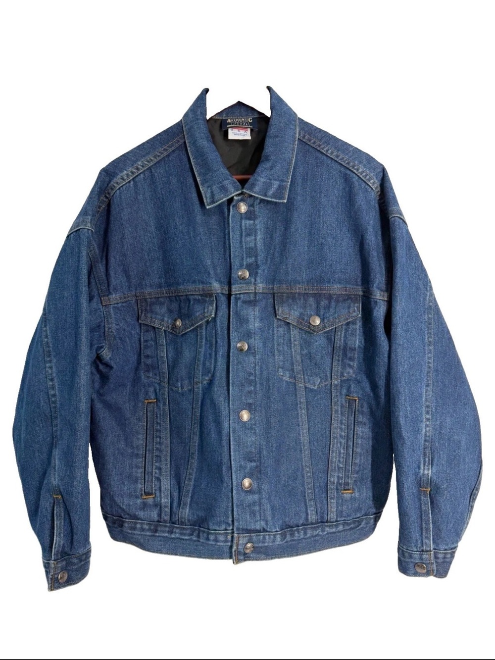 VTG Authentic NRA Gear Heavy Denim Jacket Men's M Concealed Carry MADE IN USA